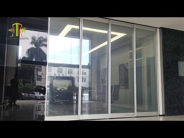 Sunwood Acoustic Semi Auto Double Glazed Operable Partition