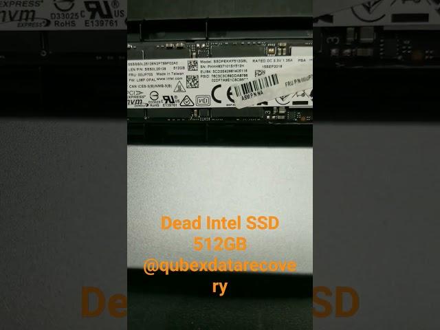 Dead #IntelSSD with MCU blown for #datarecovery @qubexdatarecovery