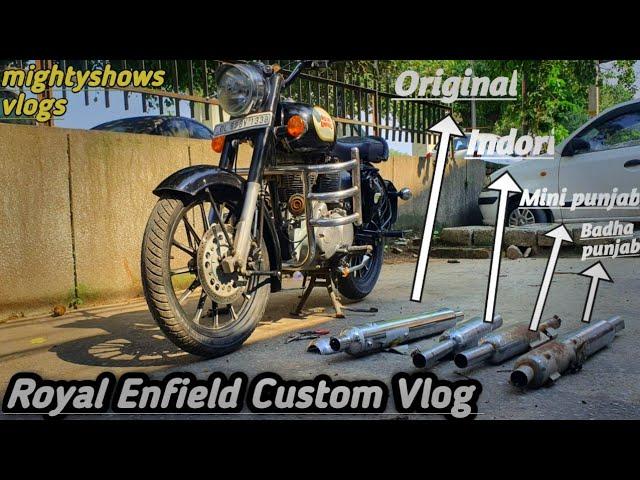 Custom Vlog Of Royal Enfield️ | Bullet Lover | Types Of Bullet Silencer | modifications of Bullet