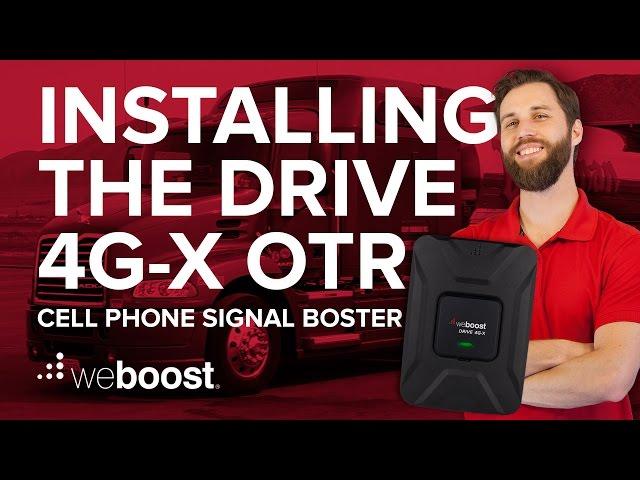 Installing the Drive 4G-X OTR cell phone signal booster | weBoost