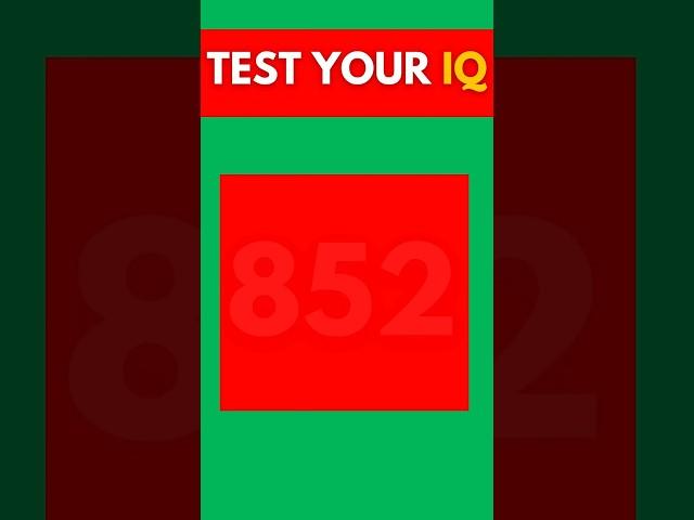 Your Brain Will HURT After This IQ Test!  Only 1% Can Pass! #quiz #facts