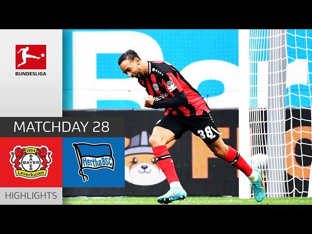 Bayer 04 Leverkusen - Hertha Berlin 2-1 | Highlights | Matchday 28 – Bundesliga 2021/22