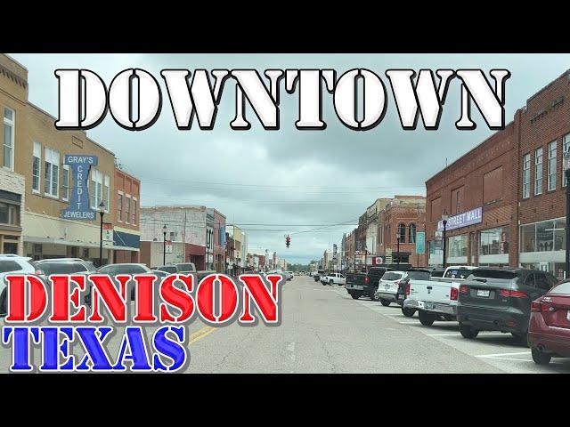 Denison - Texas - 4K Downtown Drive