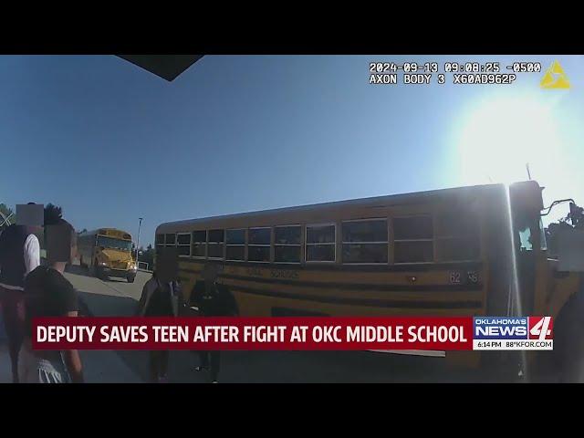 Deputy saves teen after fight at OKC middle school