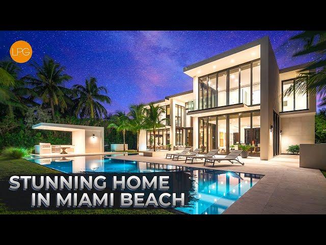 TOURING A $16,000,000 MODERN HOME WITH INCREDIBLE BAY VIEWS IN MIAMI BEACH | LUXURY HOME TOUR