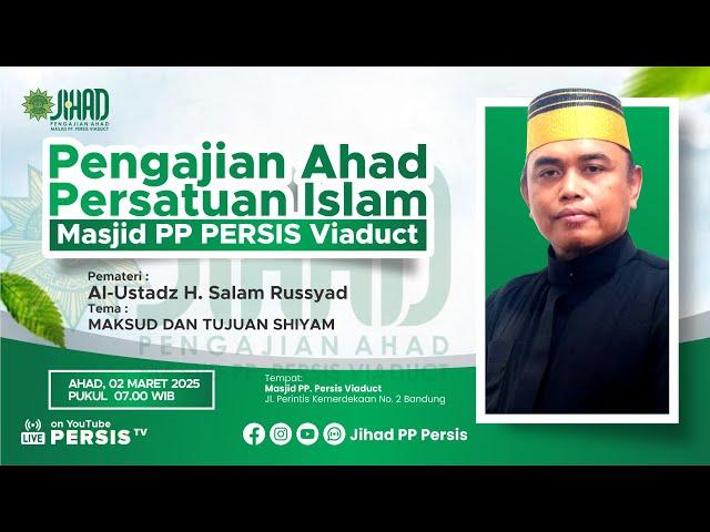 Maksud dan Tujuan Shiyam Oleh : Al-Ustadz H. Salam Rusyad