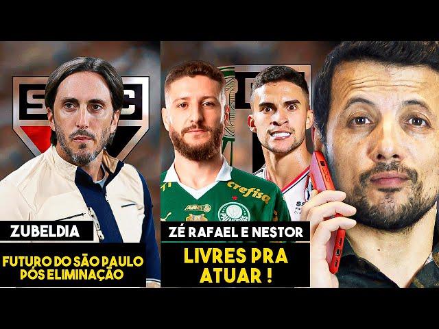 BASTIDORES DO SÃO PAULO: O QUE VAI ACONTECER DAQUI PRA FRENTE? ZÉ RAFAEL E NESTOR LIVRES PARA JOGAR!