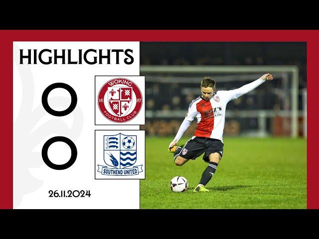 Woking 0-0 Southend United | Match Highlights