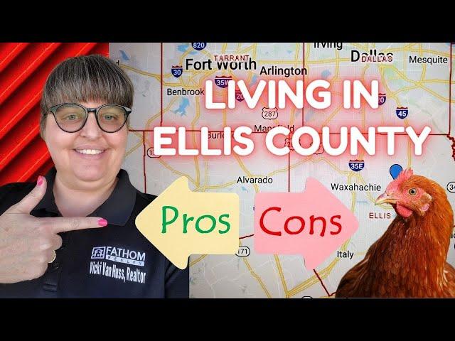 Living in Ellis County Pros & Cons | Map of Ellis County TX