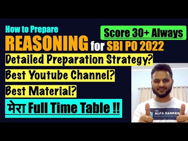 Reasoning for SBI PO | REASONING Strategy for SBI PO | How to Prepare Reasoning for Bank PO