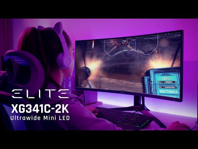 ViewSonic Gaming | ELITE XG341C-2K Mini LED Gaming Monitor - Lose yourself in the game.