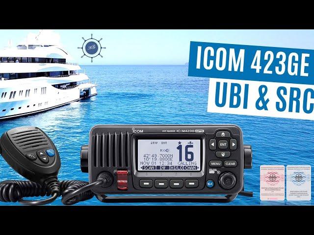 ICOM IC-M423GE Seefunkanlage mit GPS für die UBI & SRC Funkprüfung, SegelnAG