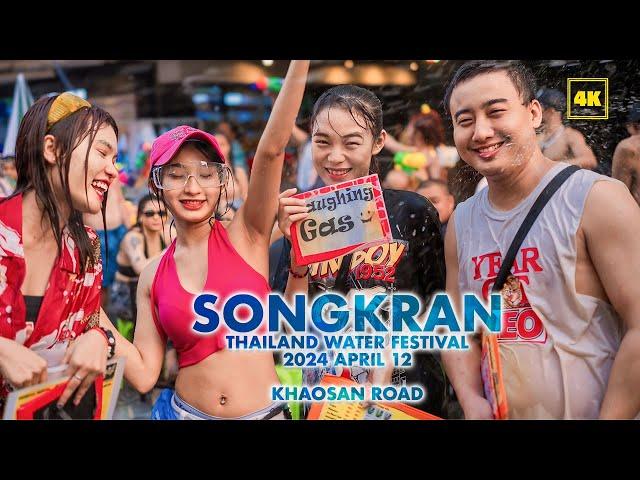 Songkran Water festival in Khao San Road(12 April 2024)