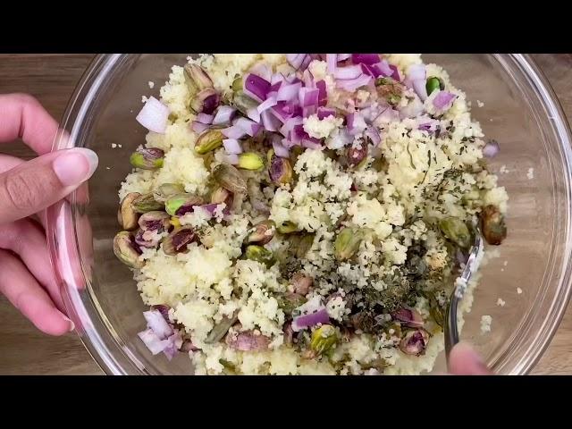 Mediterranean Couscous with Pistachio Nuts - A Pinch Of Adventure