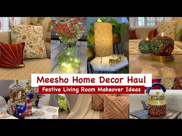 Meesho Home Decor Haul | Simplify Your Space with Festive Living Room Makeover Ideas Starting @Rs175