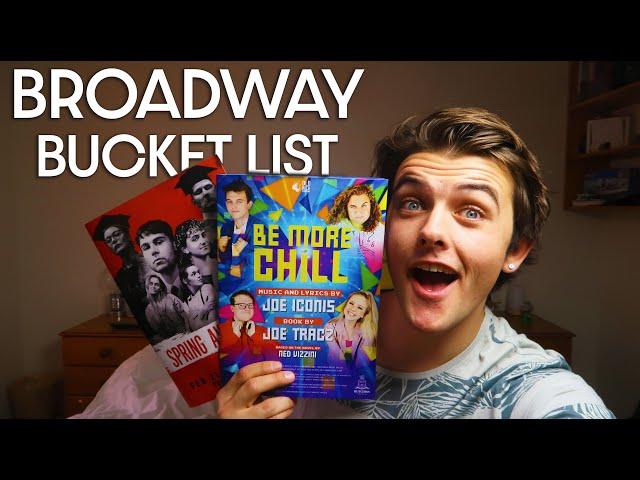 MY BROADWAY BUCKETLIST | JACOB GOLDING