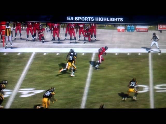 Madden12 Passing Attack against the STEELERS