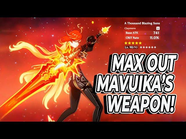 FARM MAVUIKA'S WEAPON NOW! ALL THE ASCENSION MATERIALS YOU WILL NEED - Genshin Impact