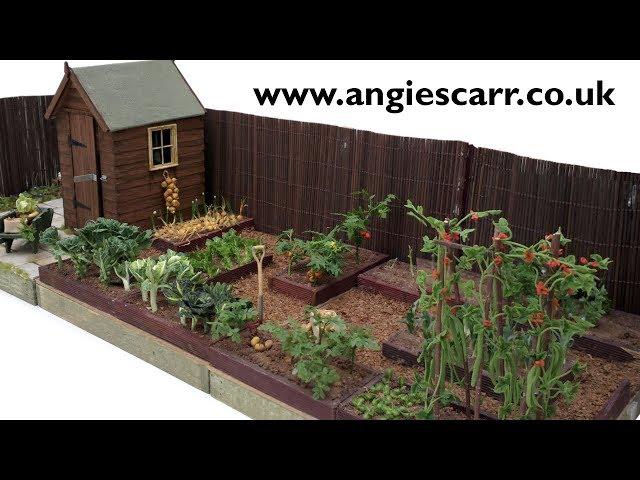 My miniature allotment (book advert), 12th scale, from the new Miniature Gardens Book by Angie Scarr