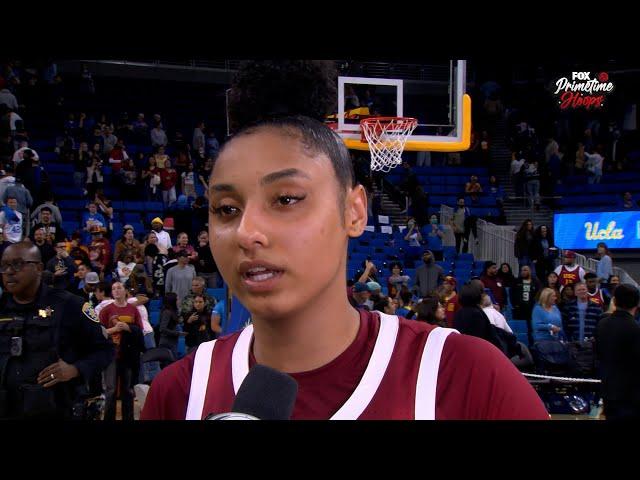 JuJu Watkins on clinching the BIG 10 title & beating UCLA | FOX Women's College Basketball