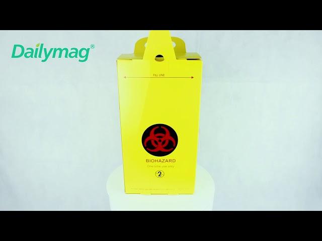 How to use Dailymag DMS-SP10 10L medical sharps container