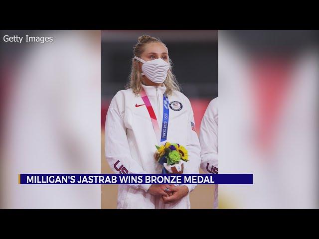 Milligan cyclist Megan Jastrab brings home bronze medal as part of USA Cycling