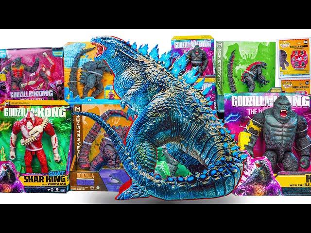 Godzilla X Kong Toys collection ASMR unboxing | The New Empire | Giant Kong and Giant Godzilla