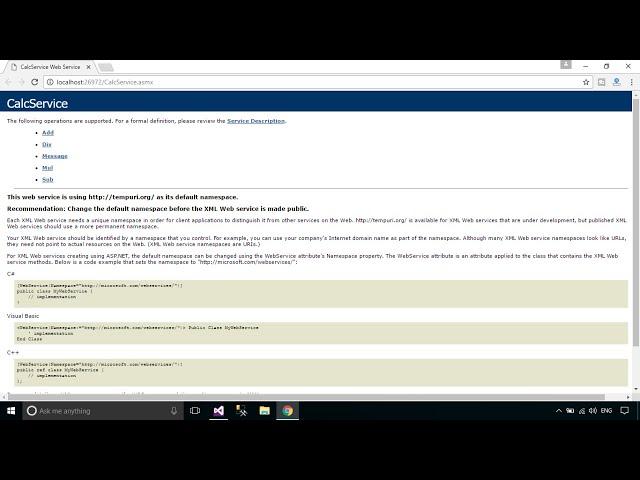 C# Tutorial - Getting Started Web Service | FoxLearn