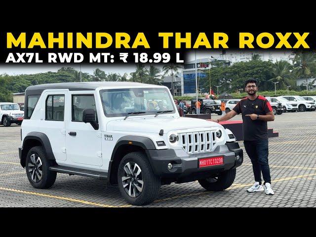 ₹ 18.99 L Mahindra Thar Roxx variant - Walkaround Review with All details