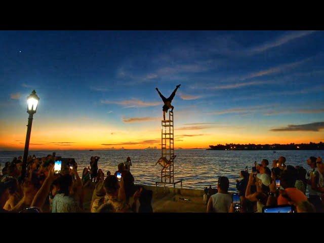 TGIF!!! Mallory Square Sunset Celebration- Key West LIVE  [1080p60fps]