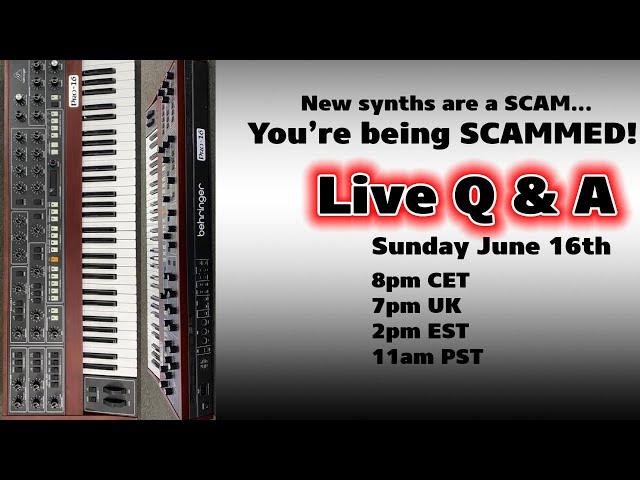 New expensive synths are a scam! - Live Q & A with Espen Kraft