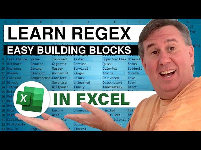 Excel - RegEx Building Blocks - 2643