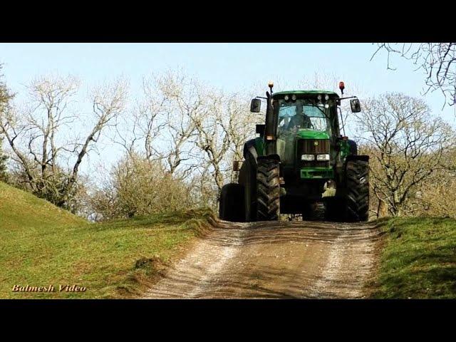 Sheep Feeding on Beet and John Deere Going Tanking.