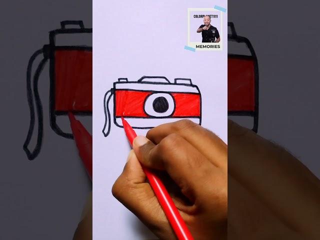 How to Draw CAMERA Easy|#shorts #short #howtodraw #stepbystep #cute #easy #subscribe #camera