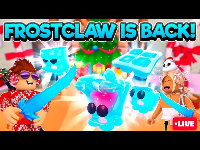 FROSTCLAW's is BACK! We Open 100 Ice Trays in Adopt Me's Update!