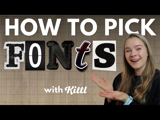 HOW GRAPHIC DESIGNERS CHOOSE FONTS | Typography Tips! Understanding & Pairing Font Styles with Kittl