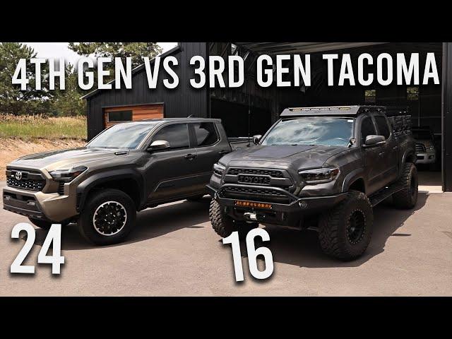 Tacomas - Owner Compares His 3rd Gen and 4th Gen (2016 Comparison vs 2024 Toyota Tacoma Review)