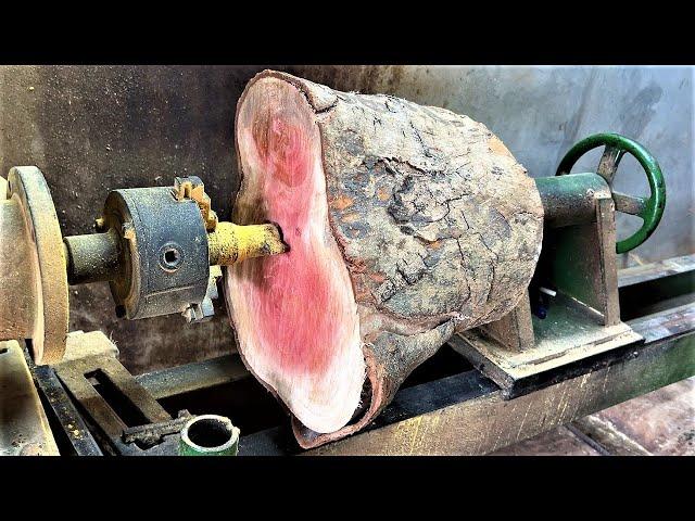 Amazing Wood Turning Technique  - Turn Logs Into Exquisite Masterpieces With Superior Skill