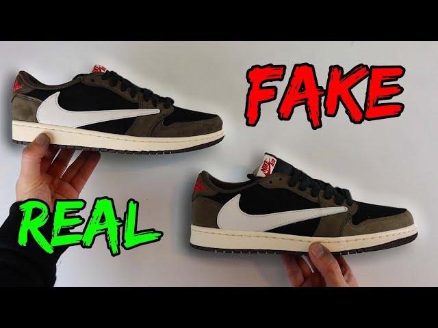 REAL VS FAKE! NIKE X TRAVIS JORDAN 1 OG LOW SNEAKER COMPARISON!