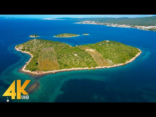 4K Drone Footage - Coast and Bays of CROATIA - Ambient Drone Film and Peaceful Relaxing Music