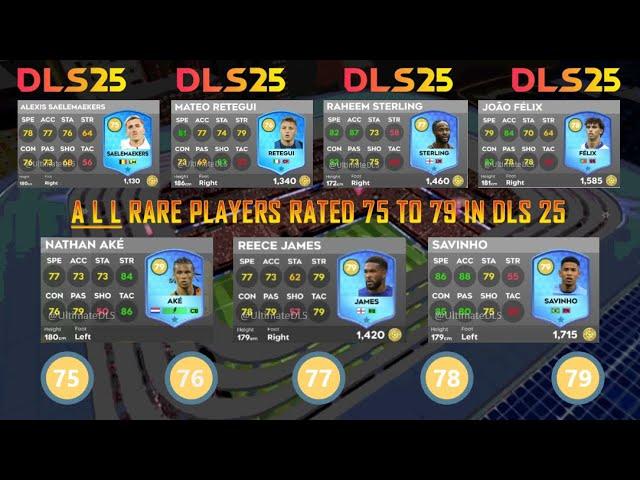 ALL(!) RARE PLAYERS RATED 75 TO 79 IN DLS 25 │ DREAM LEAGUE SOCCER 2025