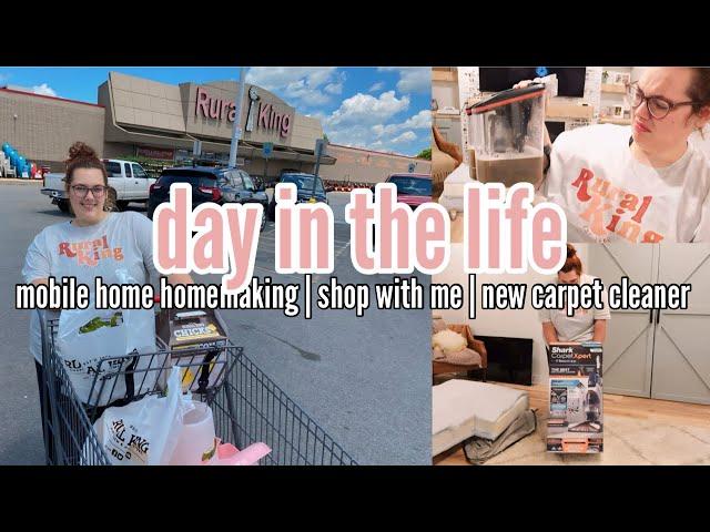 NEW A DAY IN THE DOUBLE WIDE | mobile home living | shop with me | spend the day with me!