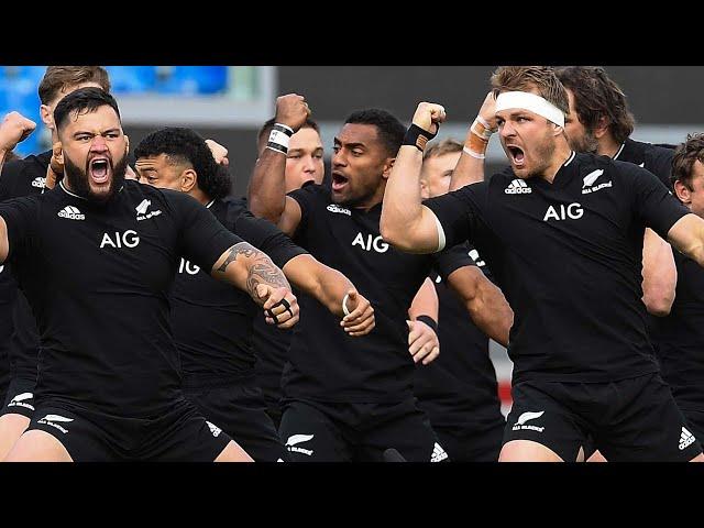 Dane Coles leads the All Blacks haka vs Italy