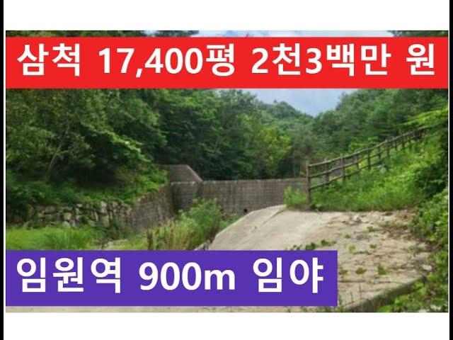 삼척 17,400평 2천3백만 원 (임원역 900m 임야)