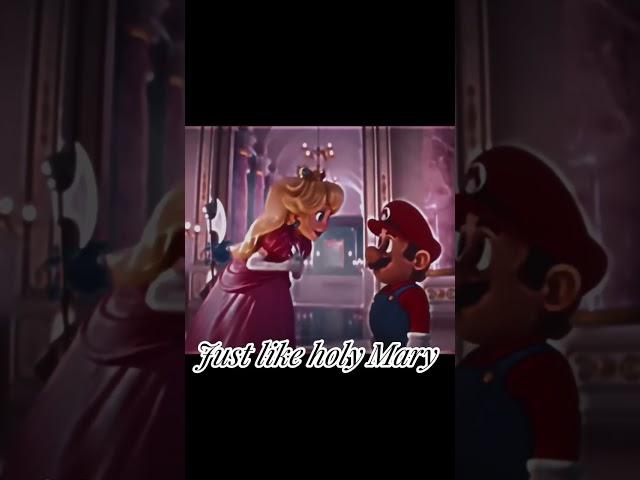 Mary on a cross/princess peach X Mario