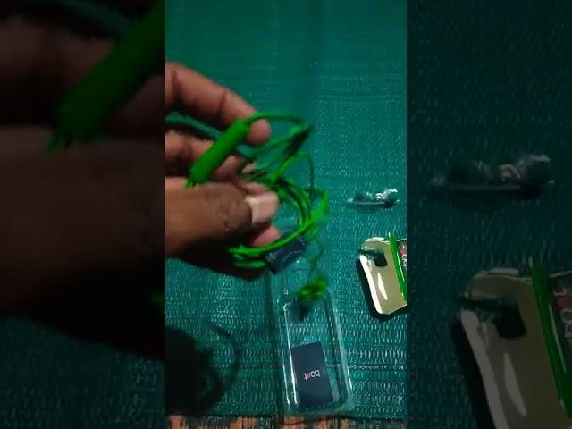 boat bassheads 100 wired headset unboxing video ......green colour