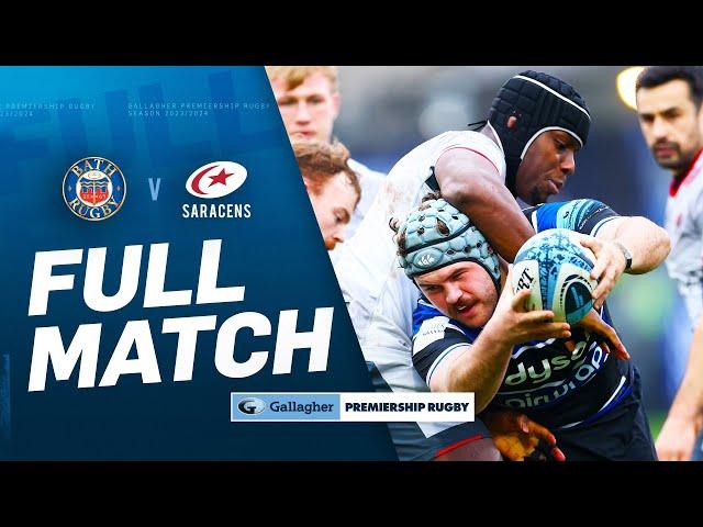 Bath v Saracens - FULL MATCH | Record-Breaking Win! | Gallagher Premiership 2024/25