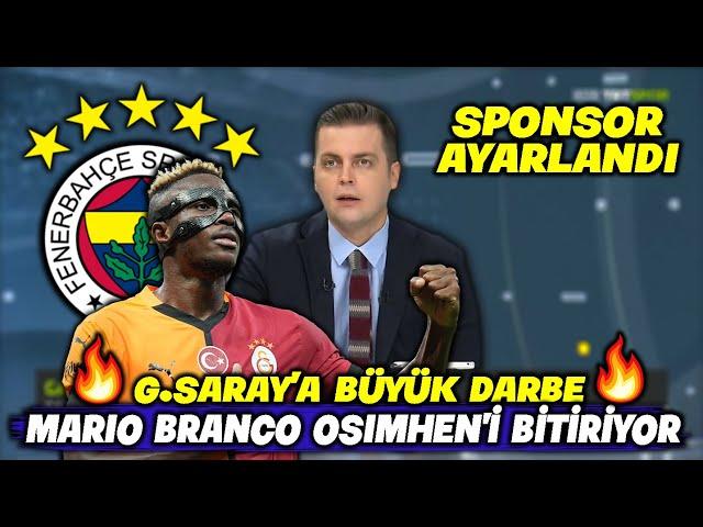 Galatasaray'a Büyük Darbe !! Mario Branco Osimhen'i Bitiriyor !! l FENERBAHÇE