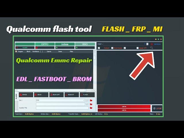 Qualcomm Phone Emmc Repair Tool 2024 v1.0 Partition Manager programmer BROM EDL fastboot