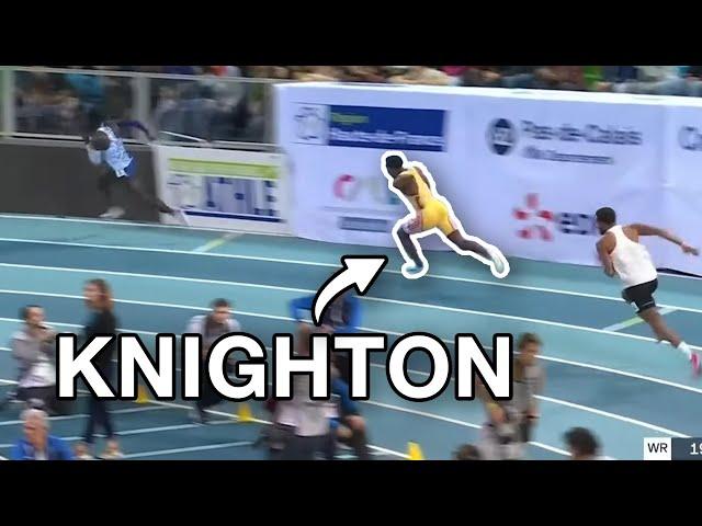 Erriyon Knighton first indoor race ever (200m lievin)